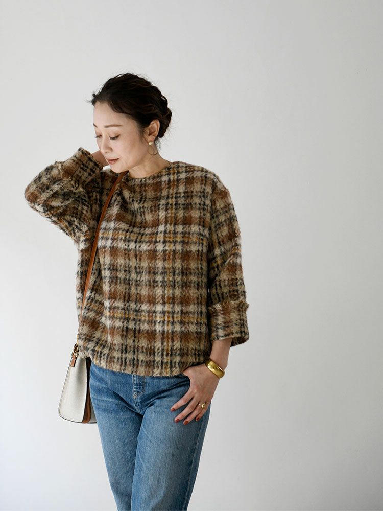 シャギーチェックプルオーバー | HUG O WaR ONLINE STORE