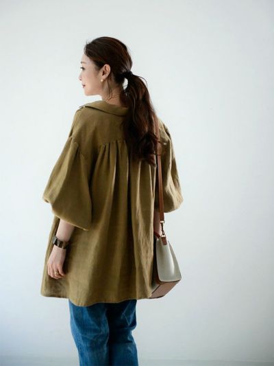 リネンサージスキッパーブラウス | HUG O WaR ONLINE STORE