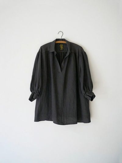 Cloth & Cross◆長袖ブラウス/FREE/リネン/BEG/無地/ST-L1168 Cloth & Cross(クロスアンドクロス) / 長袖ブラウス/FREE/リネン
