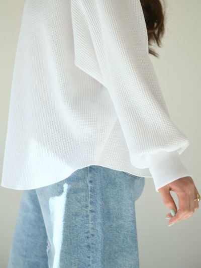 5/18まで cloth&cross ボリュームスリーブカットソー ハグオーワー ワッフルボリュームスリーブカットソー | HUG O WaR ONLINE STORE