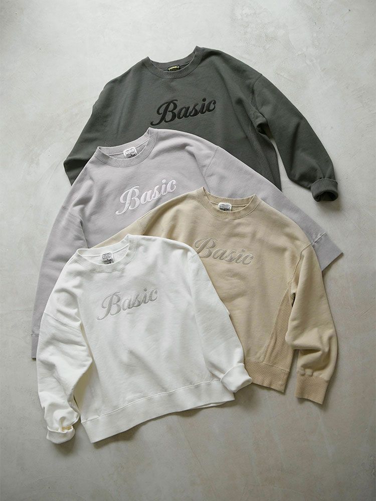 Cloth&Cross Basicアップリケ刺繍トレーナー☆