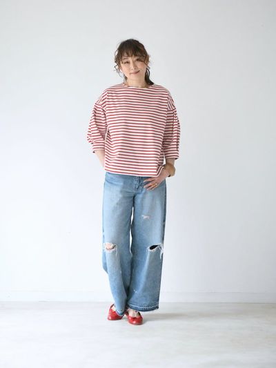 ラメボーダータックスリーブカットソー | HUG O WaR ONLINE STORE