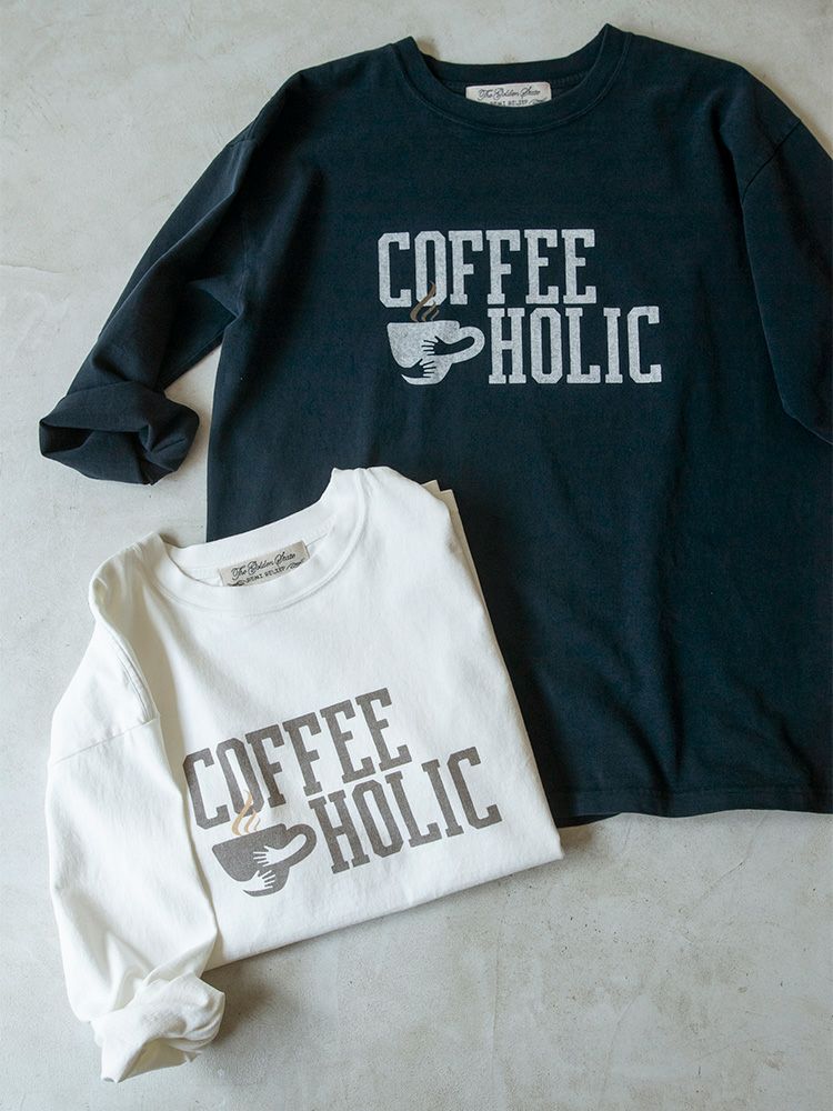 REMI RELIEF×HUG O WaRコラボ7分袖T-sh（coffee holic） | HUG O WaR 