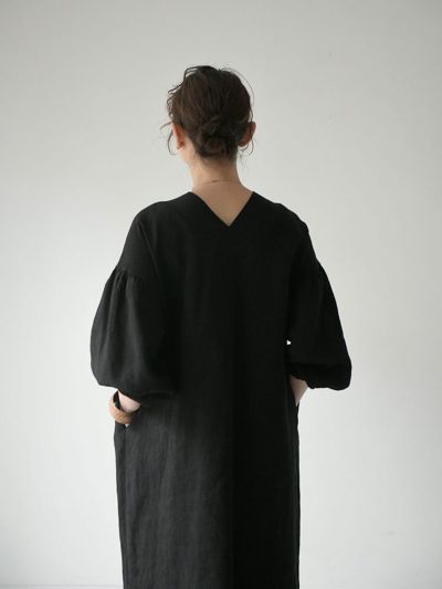 cloth&cross ハグオーワー / カフタンワンピース ロングワンピース リネンワッシャーVネックカフタンワンピース | HUG O WaR ONLINE