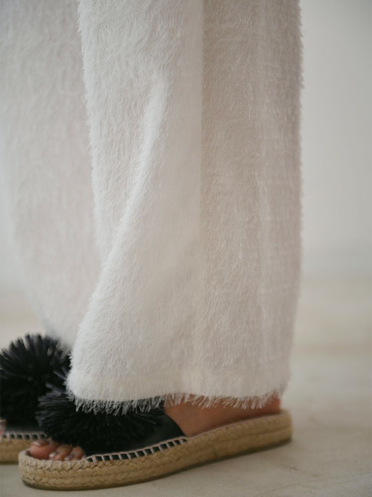シャギーストレートパンツ