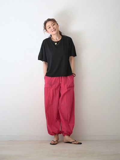 5/18まで　cloth&cross ボリュームスリーブカットソー　ハグオーワー パワーチュールカットソー（カットソー）｜H.A.K（ハク）｜HAKKA