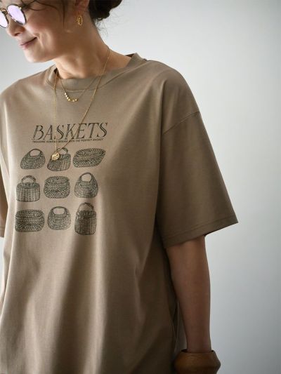 バスケットイラストpt.T-sh ハグオーワー　アッシュブラウン　新品未使用 バスケットイラストpt.T-sh | HUG O WaR ONLINE STORE