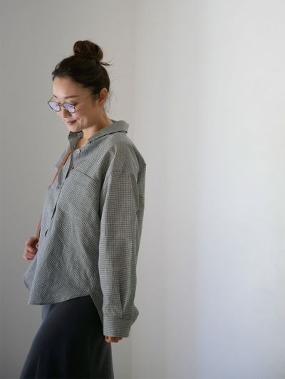 コットンリネンタイニーチェックシャツ | HUG O WaR ONLINE STORE