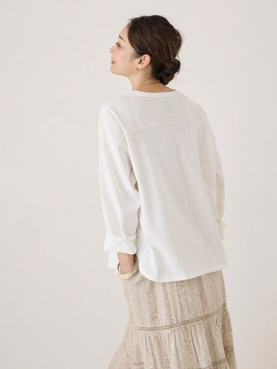 HUG O WaR スウェットTシャツ フットボールロングT-sh（ALL I NEED IS LOVE AND COFFEE