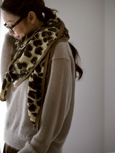 manipuri×HUG O WaRレオパードpt.ストール | HUG O WaR ONLINE STORE