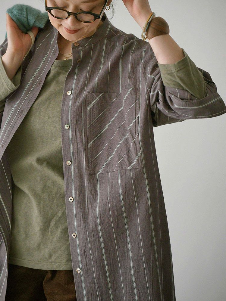 マルチストライプワッシャーシャツワンピース | HUG O WaR ONLINE STORE