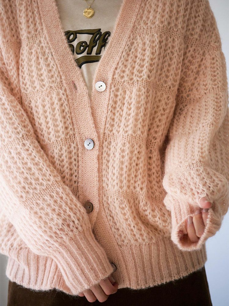 畦エアリーVネックカーディガン | HUG O WaR ONLINE STORE