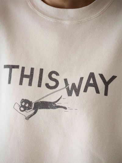 REMI RELIEF×HUG O WaRコラボ裏起毛ドルマンスリーブスウェット(THIS