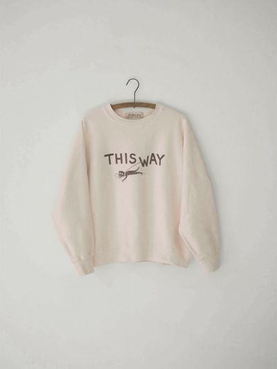 REMI RELIEF×HUG O WaRコラボ裏起毛ドルマンスリーブスウェット(THIS