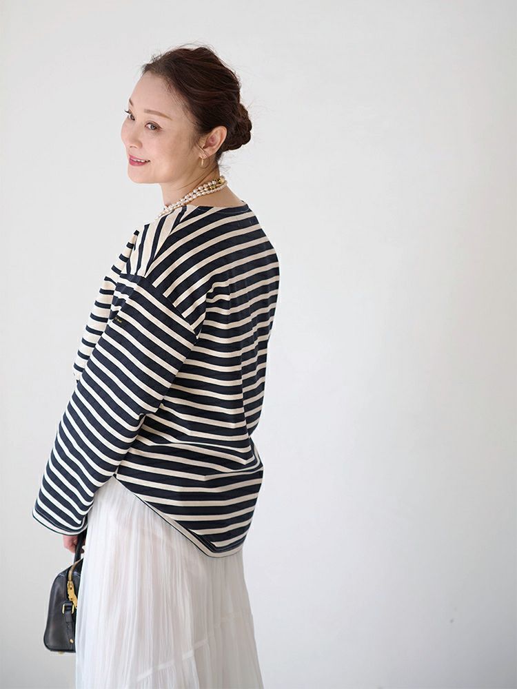 ミックスボーダーボートネックカットソー | HUG O WaR ONLINE STORE